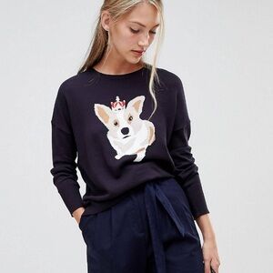 French Connection Corgi Crown Lightweight Long Sleeve Sweater